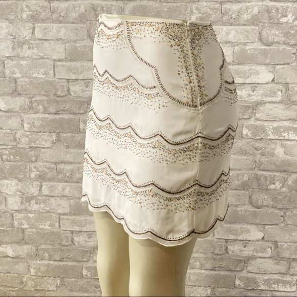 NWOT Club Monaco Embellished Mini Skirt - Picture 2 of 9